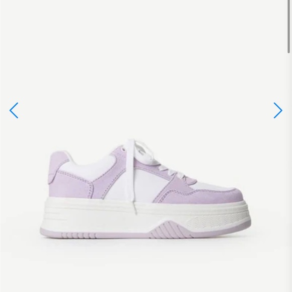 Billie Court Purple and White Women's Sneakers - Picture 5 of 8